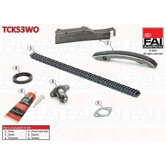 Kit de distribution par chaîne FAI AutoParts TCK53WO