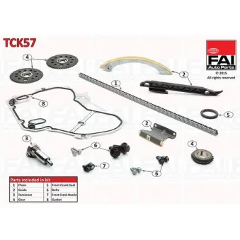 Kit de distribution par chaîne FAI AutoParts TCK57