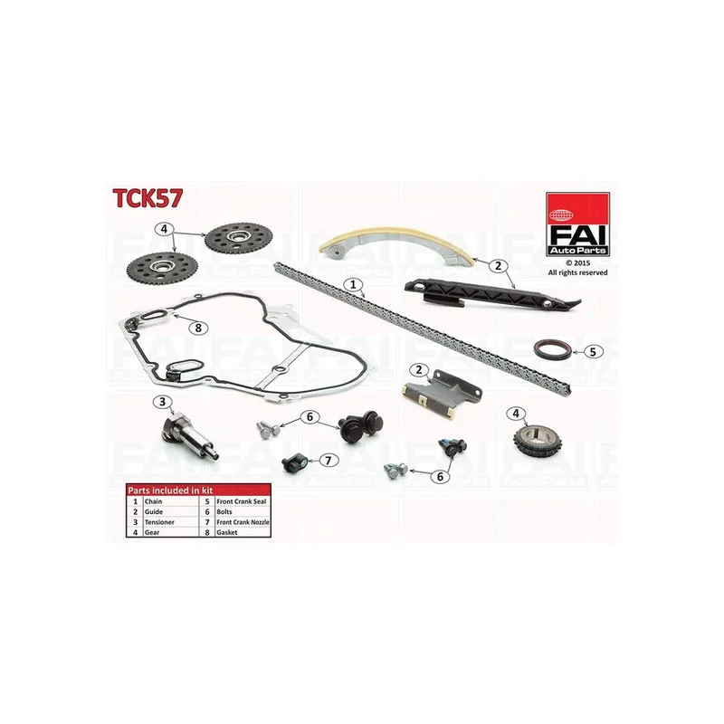 Kit de distribution par chaîne FAI AutoParts TCK57