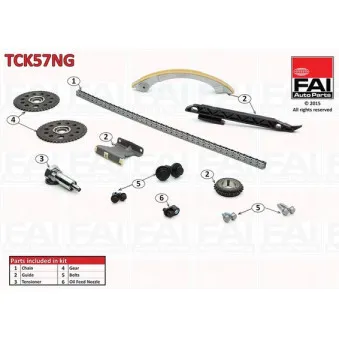 Kit de distribution par chaîne FAI AutoParts TCK57NG