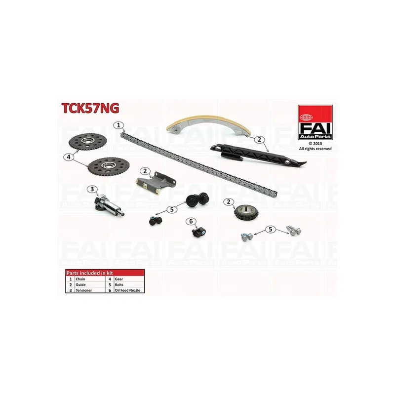Kit de distribution par chaîne FAI AutoParts TCK57NG