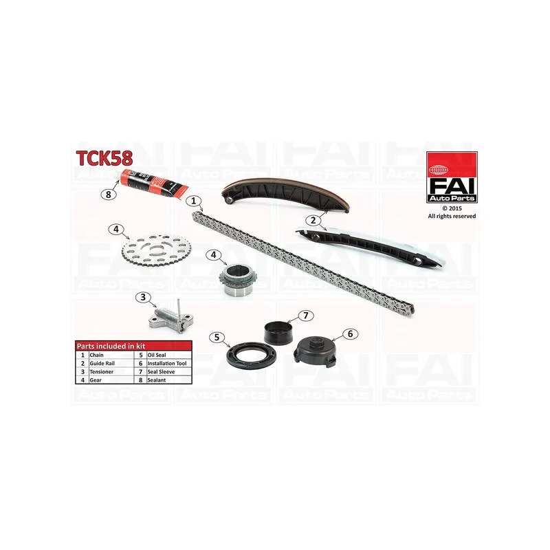 Kit de distribution par chaîne FAI AutoParts TCK58