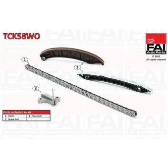 Kit de distribution par chaîne FAI AutoParts TCK58WO