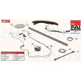 Kit de distribution par chaîne FAI AutoParts TCK6