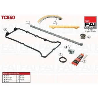 Kit de distribution par chaîne FAI AutoParts TCK60