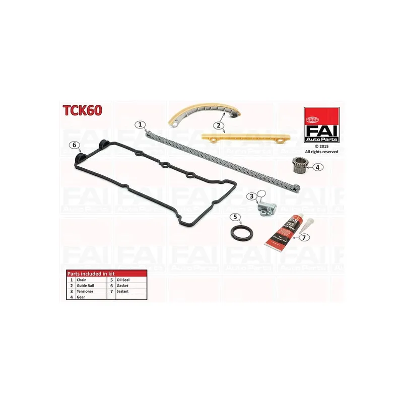 Kit de distribution par chaîne FAI AutoParts TCK60