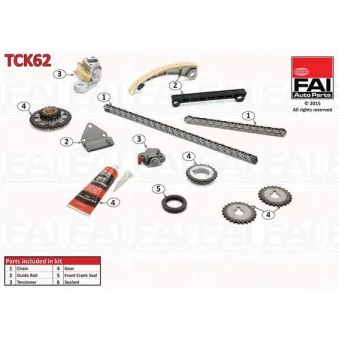 Kit de distribution par chaîne FAI AutoParts TCK62