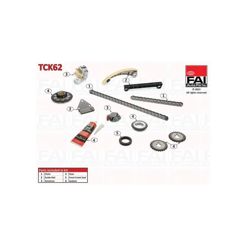 Kit de distribution par chaîne FAI AutoParts TCK62