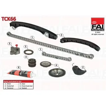 Kit de distribution par chaîne FAI AutoParts TCK66
