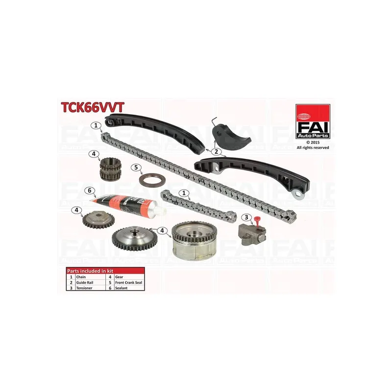 Kit de distribution par chaîne FAI AutoParts TCK66VVT