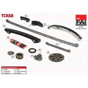 Kit de distribution par chaîne FAI AutoParts TCK68