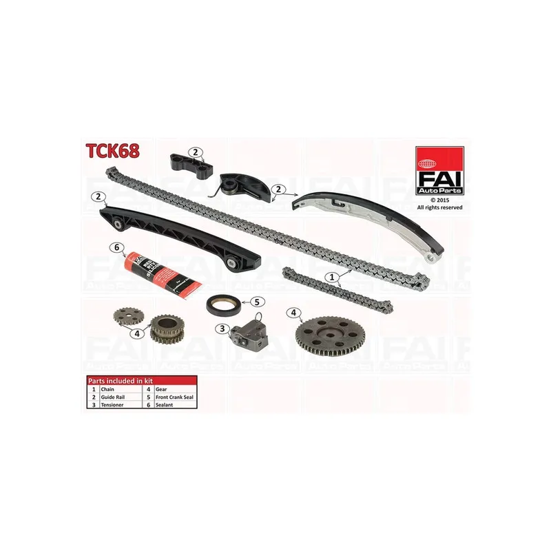 Kit de distribution par chaîne FAI AutoParts TCK68