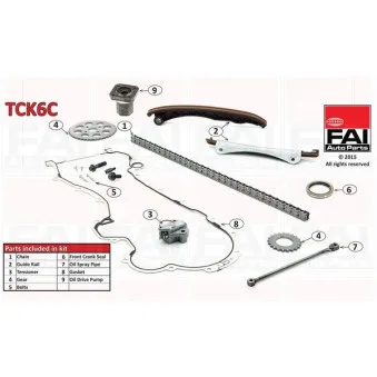 Kit de distribution par chaîne FAI AutoParts TCK6C