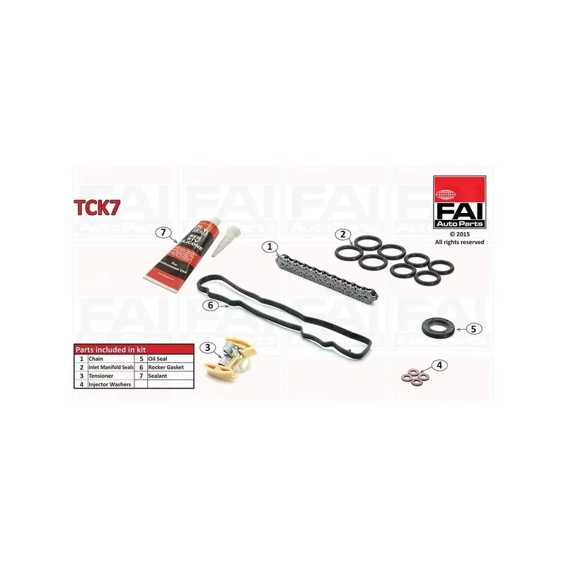 Kit de distribution par chaîne FAI AutoParts TCK7