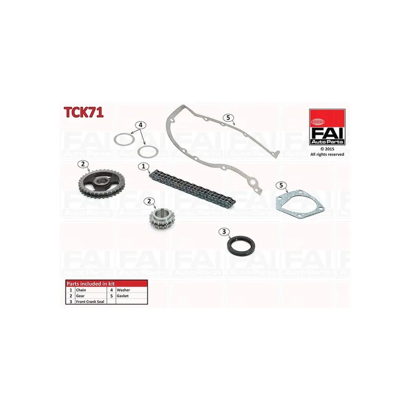 Kit de distribution par chaîne FAI AutoParts TCK71