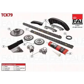 Kit de distribution par chaîne FAI AutoParts TCK79