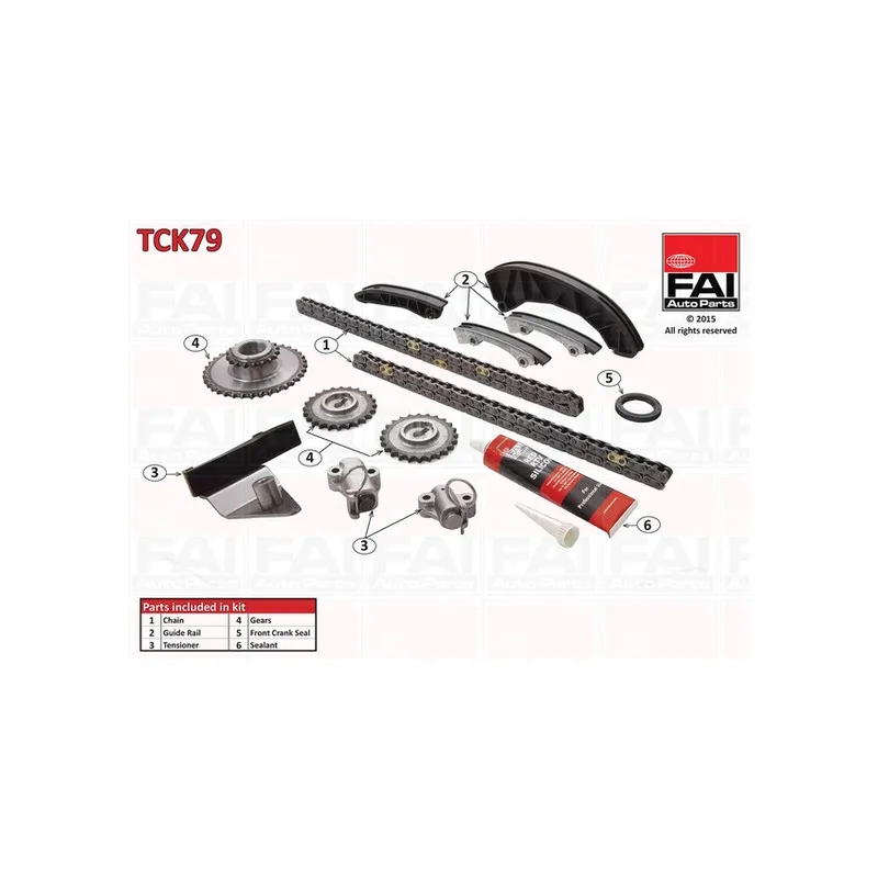 Kit de distribution par chaîne FAI AutoParts TCK79