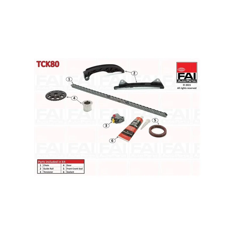 Kit de distribution par chaîne FAI AutoParts TCK80