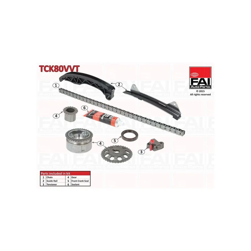 Kit de distribution par chaîne FAI AutoParts TCK80VVT