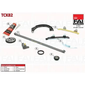 Kit de distribution par chaîne FAI AutoParts TCK82