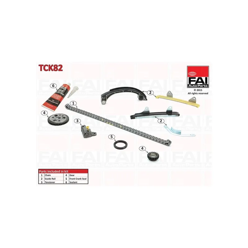 Kit de distribution par chaîne FAI AutoParts TCK82