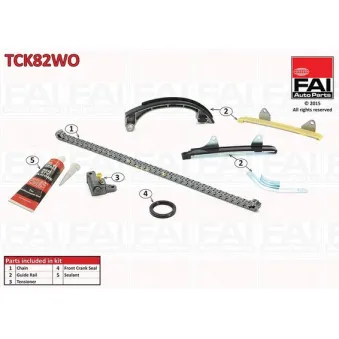 Kit de distribution par chaîne FAI AutoParts TCK82WO