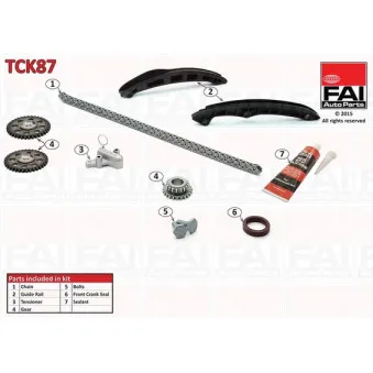 Kit de distribution par chaîne FAI AutoParts TCK87