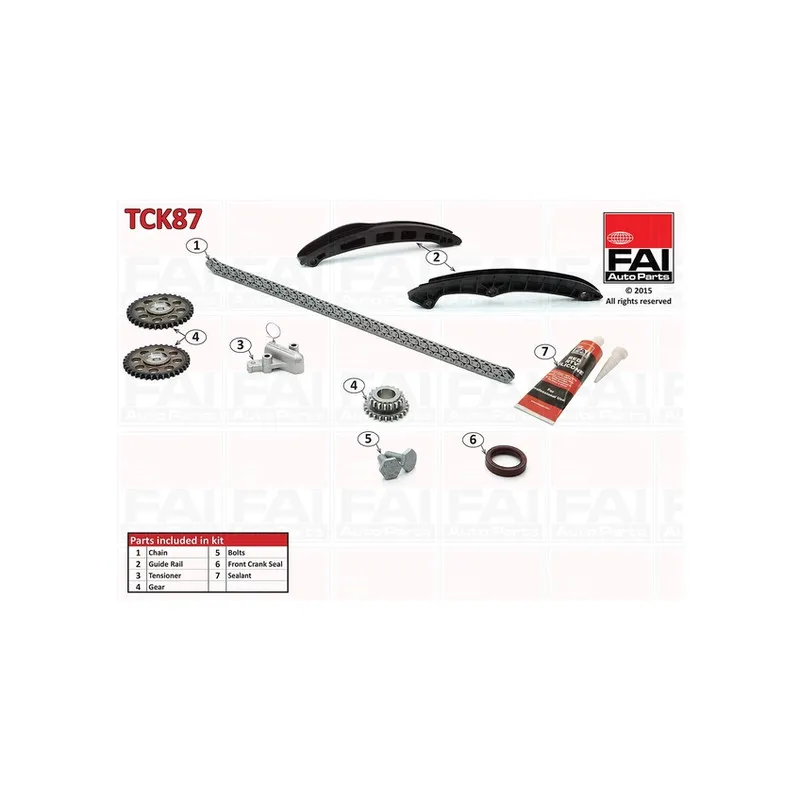 Kit de distribution par chaîne FAI AutoParts TCK87