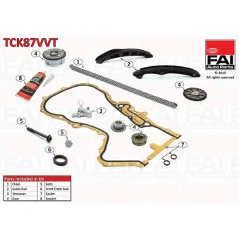 Kit de distribution par chaîne FAI AutoParts TCK87VVT