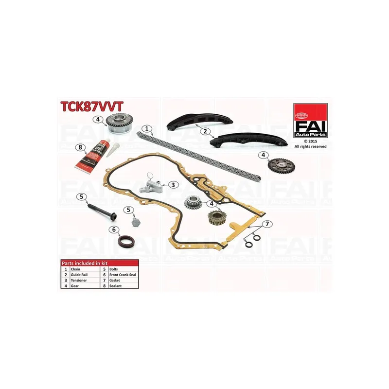 Kit de distribution par chaîne FAI AutoParts TCK87VVT