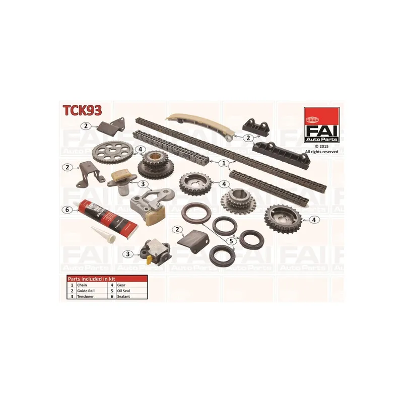 Kit de distribution par chaîne FAI AutoParts TCK93