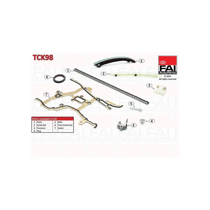 Kit de distribution par chaîne FAI AutoParts TCK98