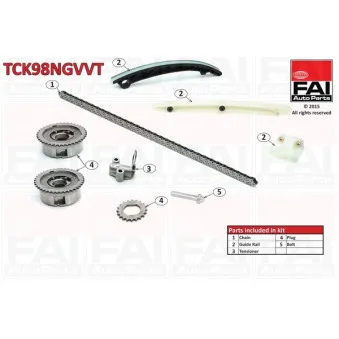 Kit de distribution par chaîne FAI AutoParts TCK98NGVVT