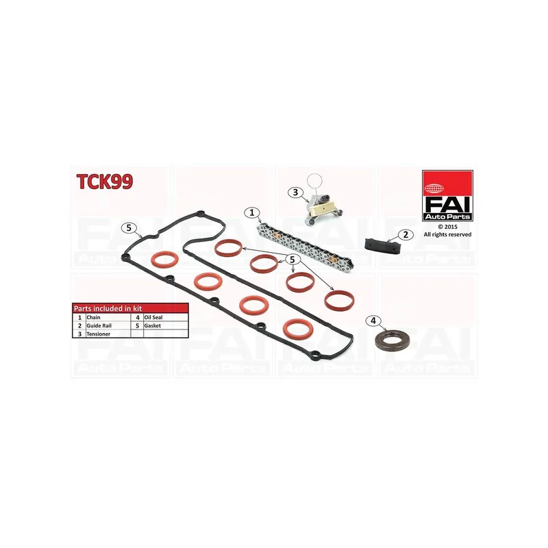 Kit de distribution par chaîne FAI AutoParts TCK99