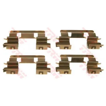 Kit d'accessoires, plaquette de frein à disque TRW PFK463