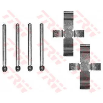 Kit d'accessoires, plaquette de frein à disque TRW PFK50