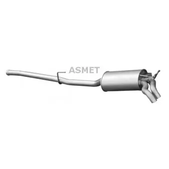 Silencieux arrière ASMET 01.048