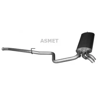 Silencieux arrière ASMET 01.076