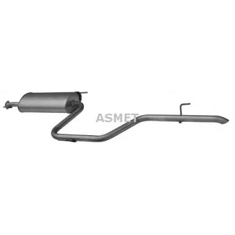 Silencieux arrière ASMET 02.036