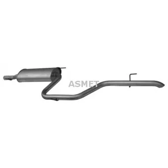 Silencieux arrière ASMET 02.037
