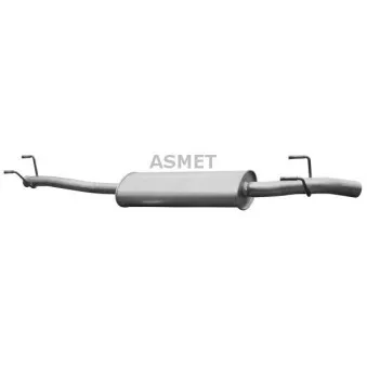 Silencieux arrière ASMET 02.052