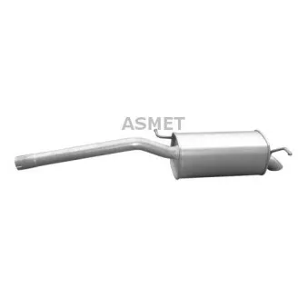 Silencieux arrière ASMET 03.077