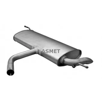 Silencieux arrière ASMET 03.115