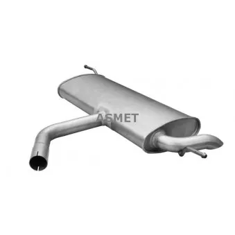 Silencieux arrière ASMET 03.117