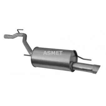 Silencieux arrière ASMET 04.071