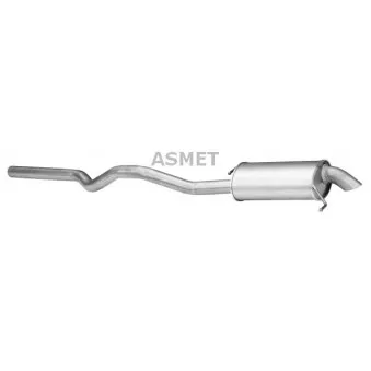 Silencieux arrière ASMET 04.111