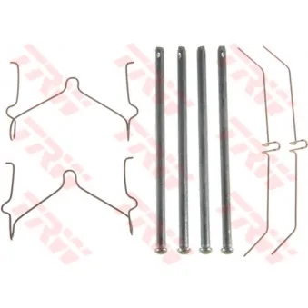 Kit d'accessoires, plaquette de frein à disque TRW PFK549