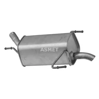 Silencieux arrière ASMET 05.132
