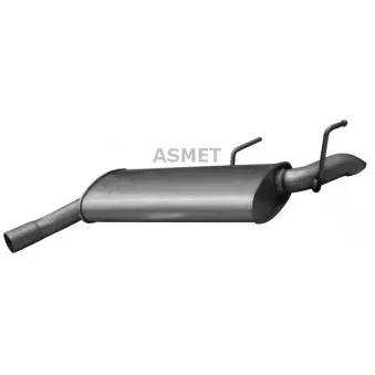 Silencieux arrière ASMET 05.178