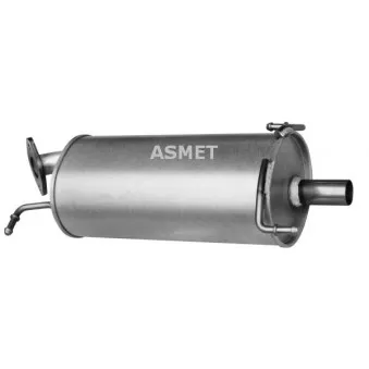 Silencieux arrière ASMET